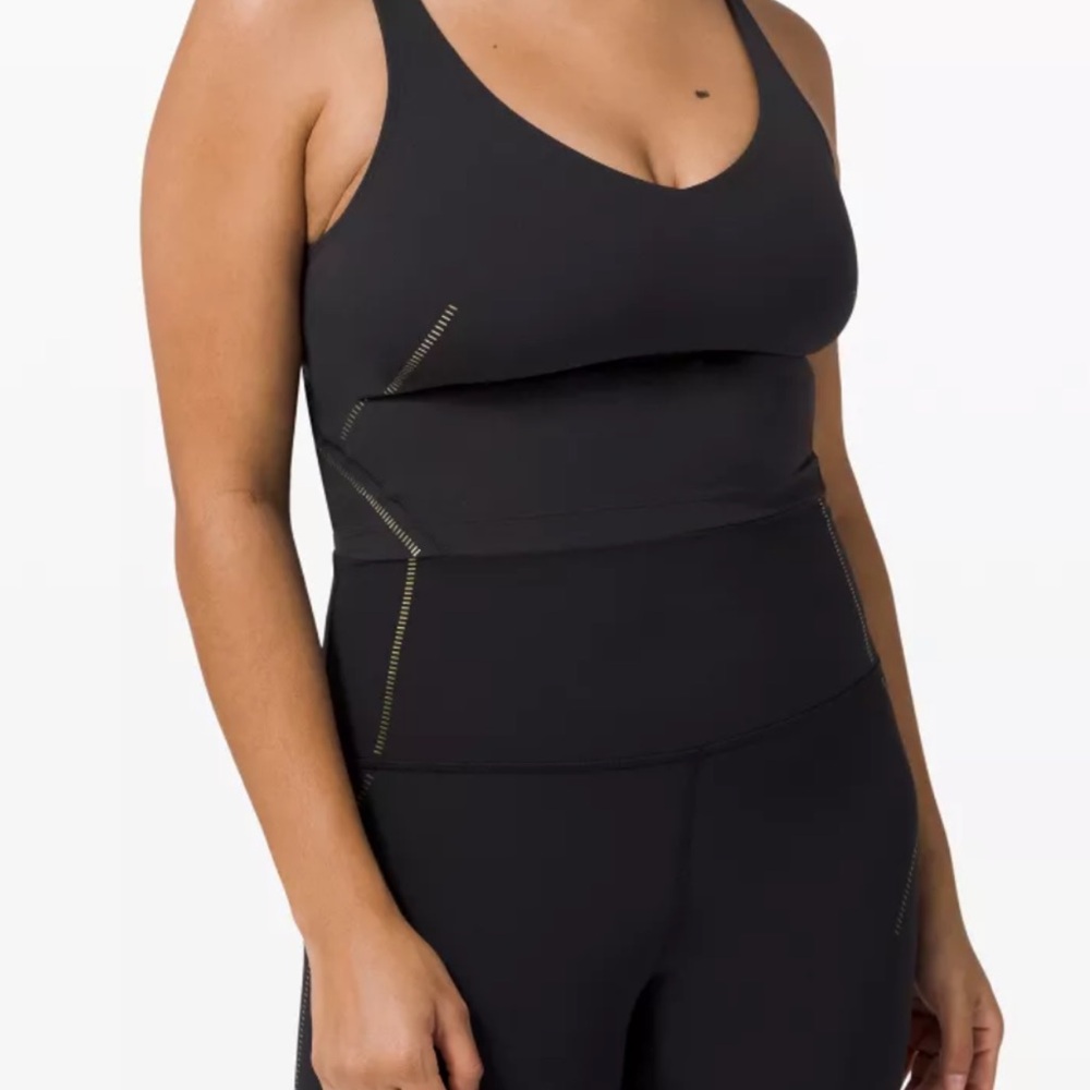 lululemon athletica Black Align Tank GOLD